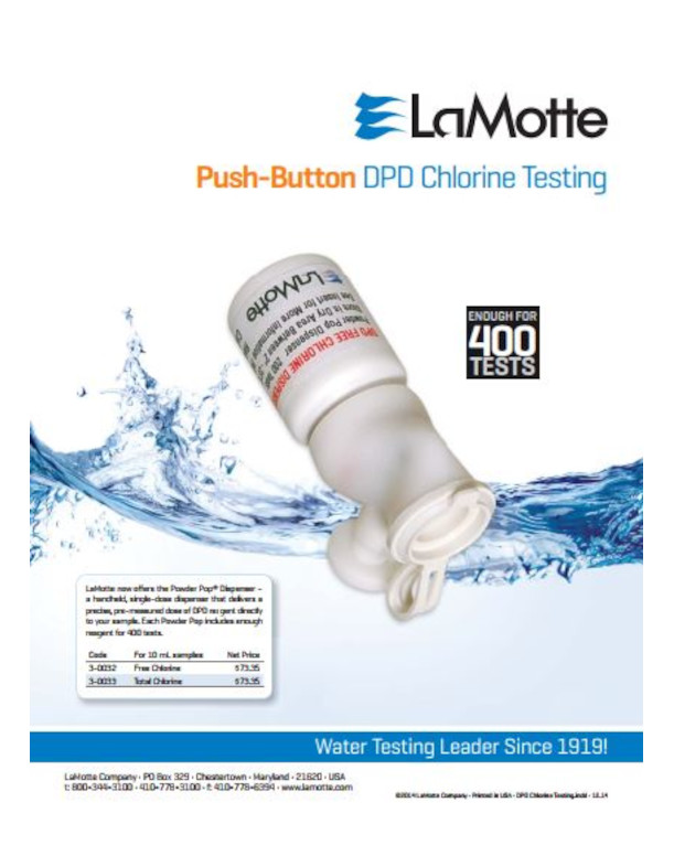 Lamotte Water DPD Chlorine testing
